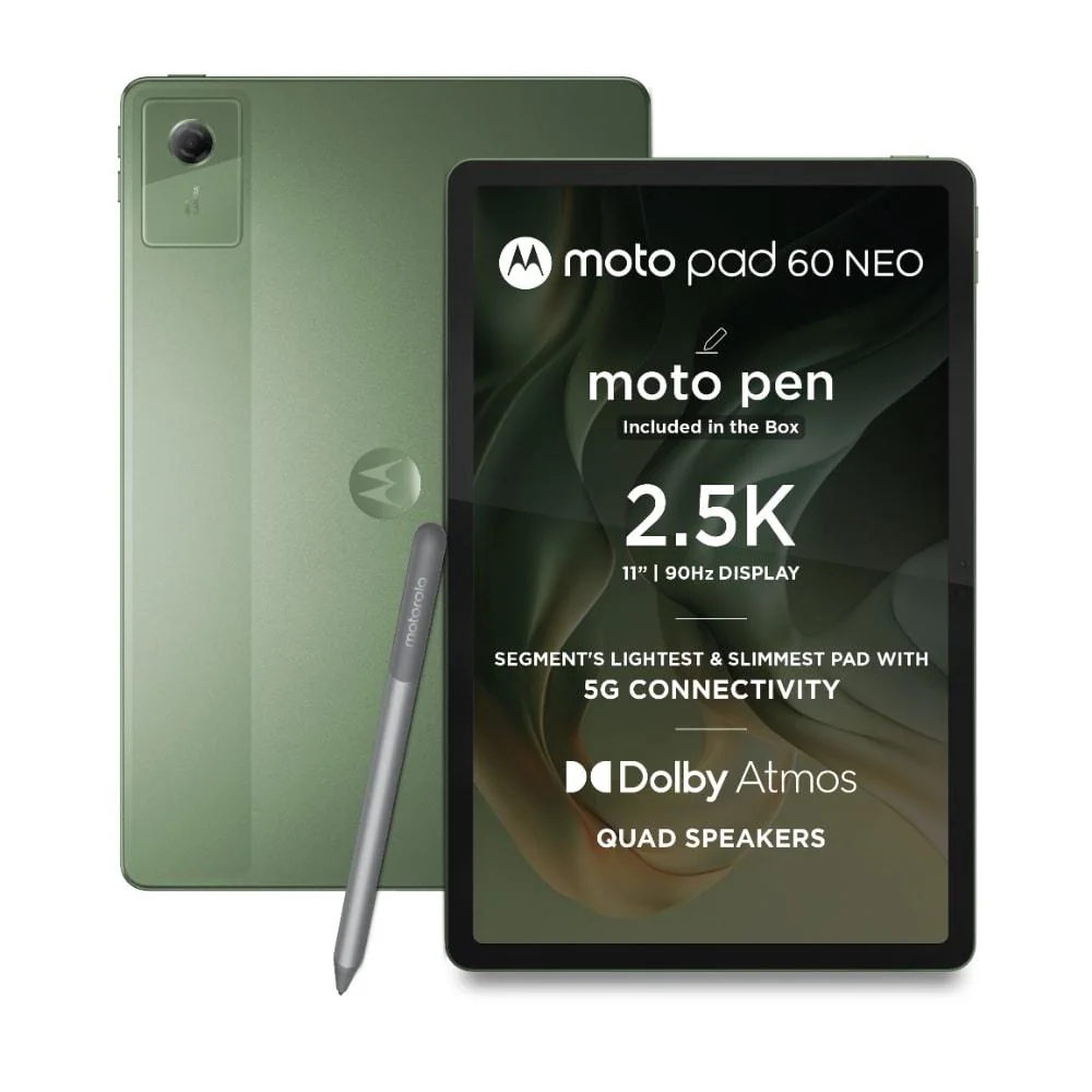 MOTOROLA Pad 60 Neo 8 GB RAM 128 GB ROM 11 inch with Wi-Fi+5G Tablet (PANTONE Bronze Green)